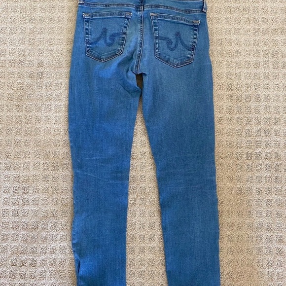 Ag Adriano Goldschmied women’s stilt roll-up Blue Skinny Jeans size 26 - Picture 2 of 4